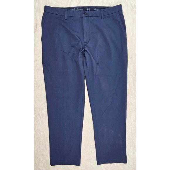 Vineyard Vines Pants Vineyard Vines Pants Mens Size 38x3 Blue On The Go Pants Chino Cotton